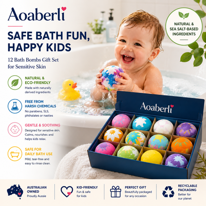 🔥 Limited Time – Save 70% Today 🛫 Gentle Kids Bath Bomb Set – Food-Grade Colors, Surprise Toys & Fun Bath Time Adventures ✈️