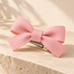 Activemere Pink Grosgrain-Style Bow Pet Hair Clip with Metal Alligator Clip