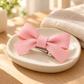 Activemere Pink Grosgrain-Style Bow Pet Hair Clip with Metal Alligator Clip