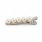 Activemere Pearl-Look Beaded Pet Hair Clip with Silver-Tone Alligator-Style Clip