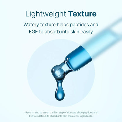 MidnightBlue Youth Activating Drop 0.67 fl oz (20 ml) | Dual EGF,Peptides, Guaiazulene Adenosine, Night Serum, Watery, LightTexture Toner Serum Korean