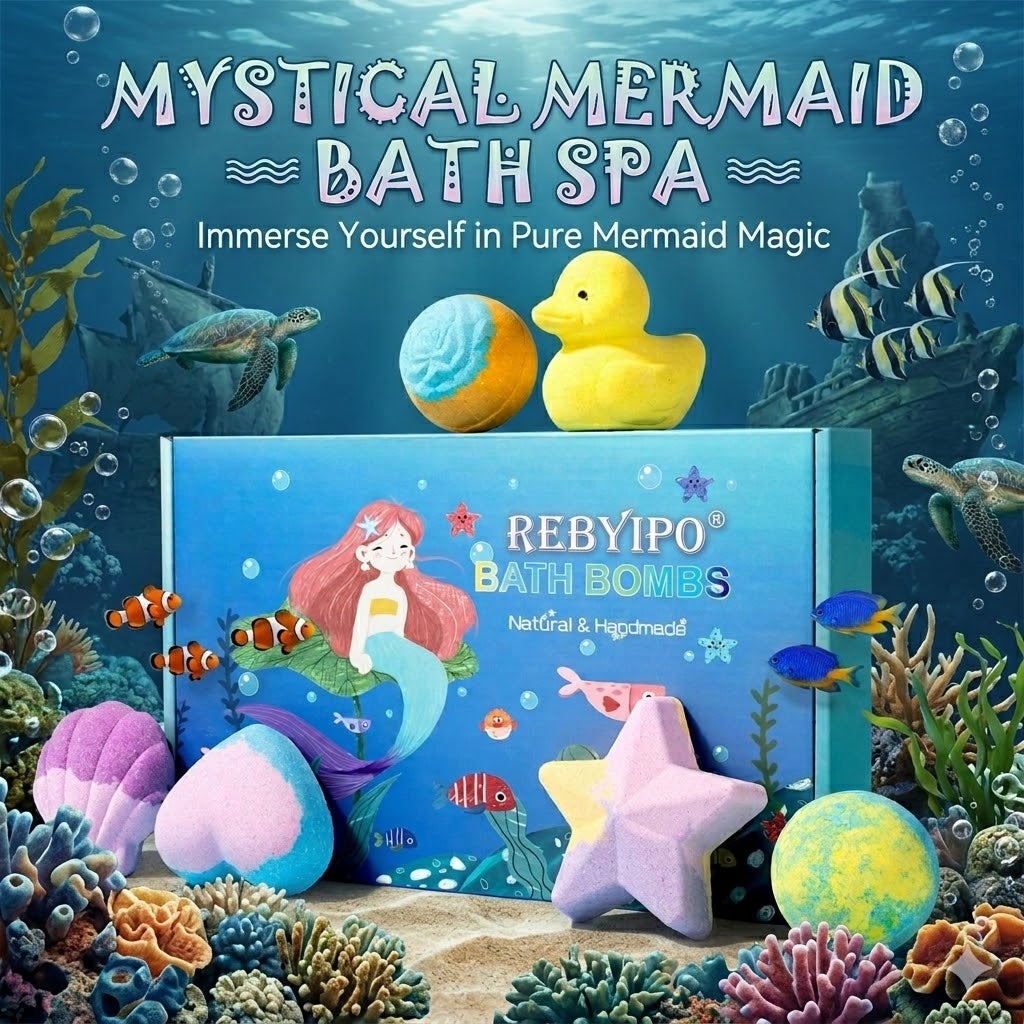 🔥 Limited Time – Save 70% Today 🛫 Gentle Kids Bath Bomb Set – Food-Grade Colors, Surprise Toys & Fun Bath Time Adventures ✈️