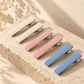 Activemere 6-Piece Ribbed Pet Hair Clip Set in Cream, Pink & Blue