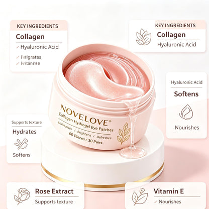 NOVELOVE® Collagen Hydrogel Eye Patches