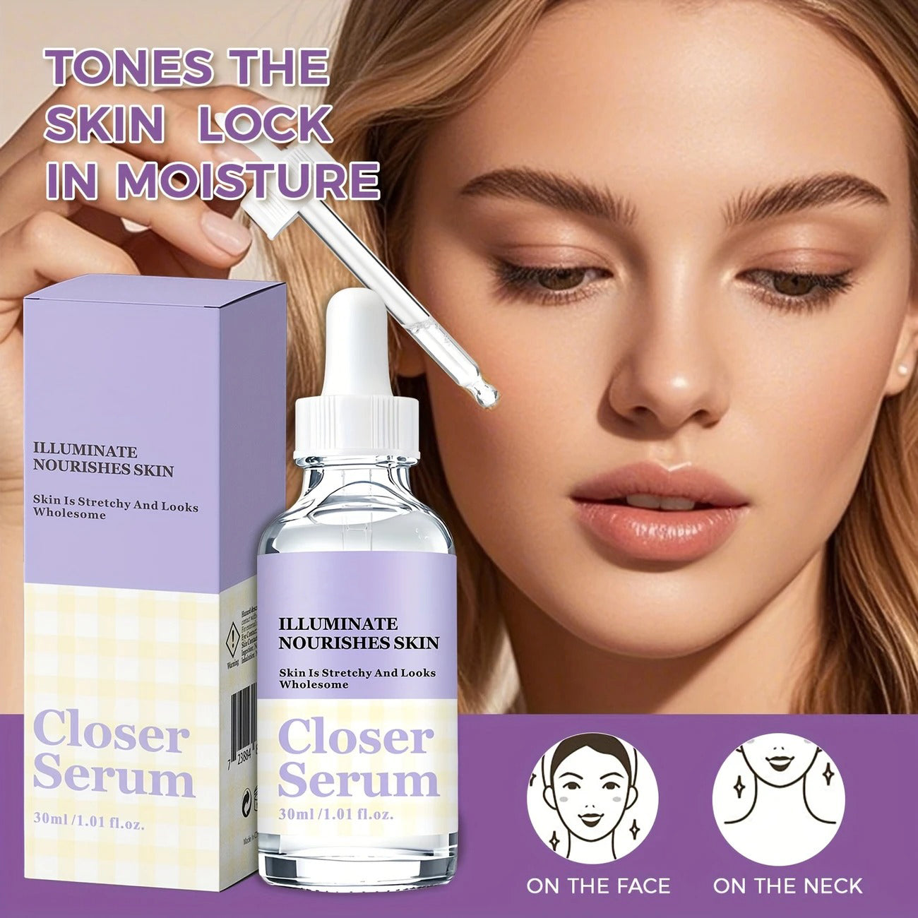 Colorchoice 30ml/1.01 FOz Closer Serum, Hydrating, Firming, Gently Nourishing, Makes Skin Look Brighter, For Men And Women, Easter/Mother's/Father'S Day Gift