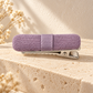 Activemere Lavender Textured Fabric Pet Hair Clip with Metal Alligator-Style Clip