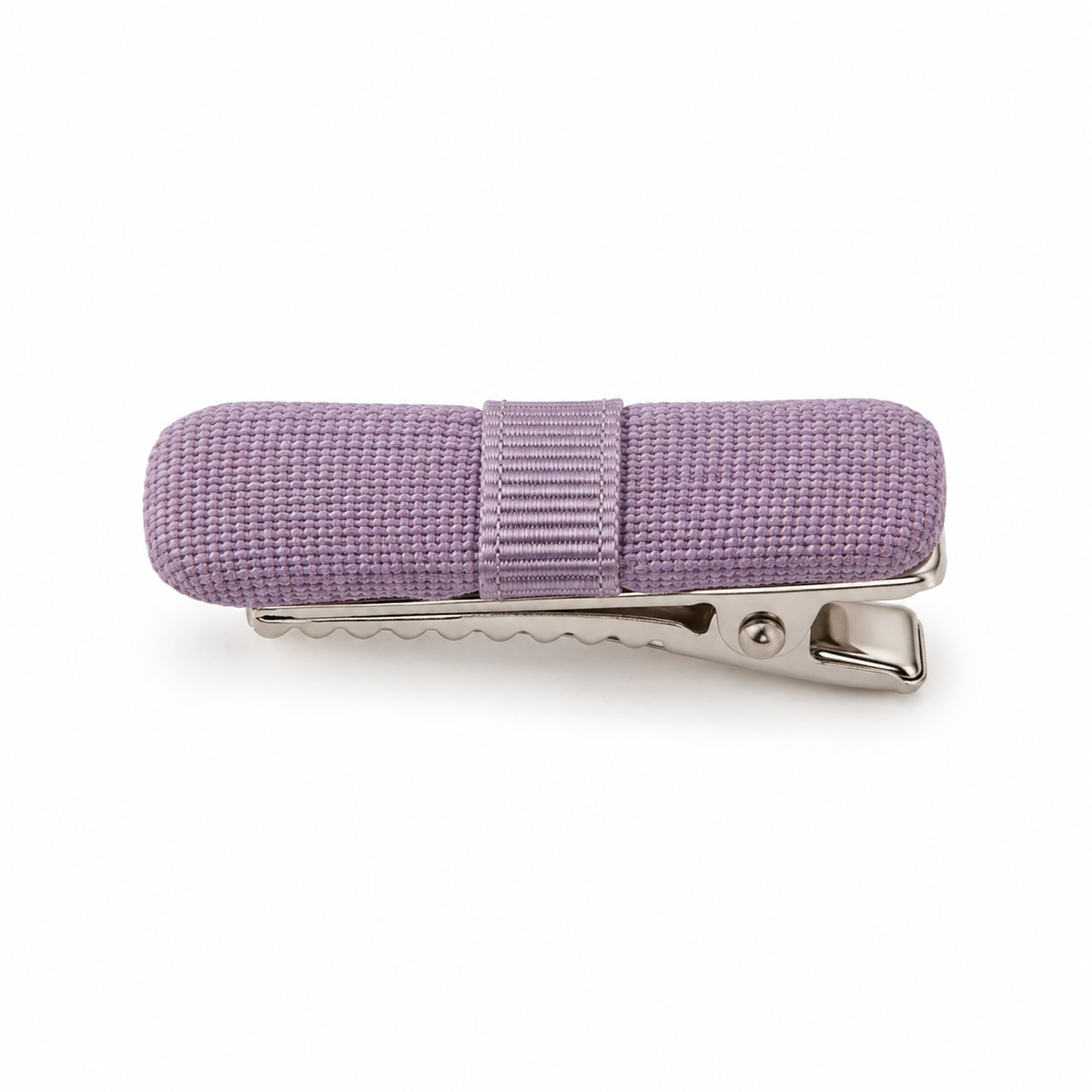 Activemere Lavender Textured Fabric Pet Hair Clip with Metal Alligator-Style Clip