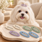 Activemere 8-Piece Oval Snap Pet Hair Clip Set in Cream, Sage Green, Lavender & Blue