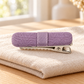 Activemere Lavender Textured Fabric Pet Hair Clip with Metal Alligator-Style Clip