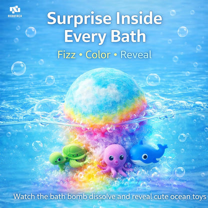 🔥 Limited Time – Save 70% Today 🛫 Gentle Kids Bath Bomb Set – Food-Grade Colors, Surprise Toys & Fun Bath Time Adventures ✈️