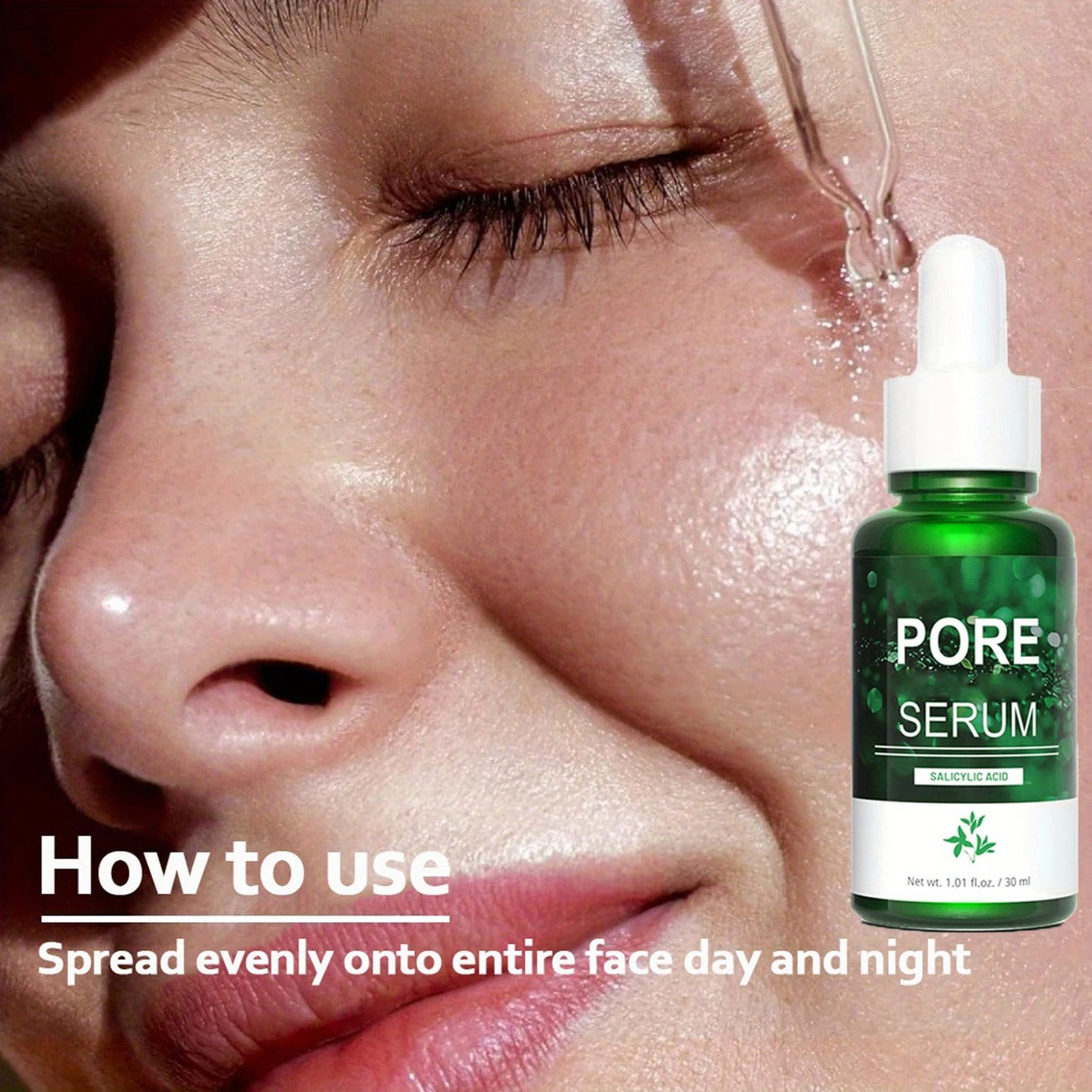 1.01oz Salicylic AcidSerum ls Amazing! Fragrance-Free And Non-lrritating, ltClears Oil And Dirt With A Single Use. Even Lazy People CanAchieve A Fresh Bare - Faced Look.Daily Pore Refinement.Smooth Skin Feel