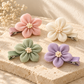 Activemere 4-Piece Floral Pet Hair Clip Set in Pink, Cream, Sage Green & Lavender