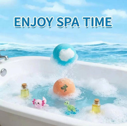 🔥 Limited Time – Save 70% Today 🛫 Gentle Kids Bath Bomb Set – Food-Grade Colors, Surprise Toys & Fun Bath Time Adventures ✈️